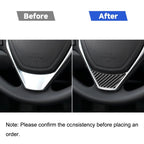 Car Carbon Fiber Steering Wheel Decorative Sticker for Toyota Corolla / Levin 2014-2018, Left and Right Drive Universal, Steering Wheel (Carbon Fiber Black), Steering Wheel (Red)