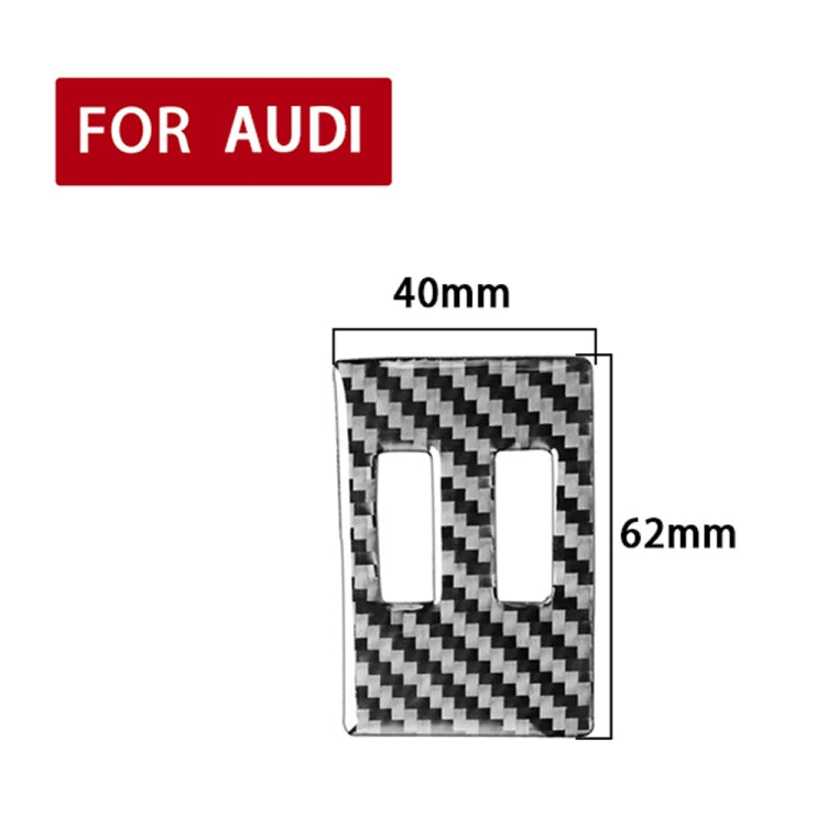 Car Carbon Fiber Air Conditioning Knob Decorative Sticker for Audi A6L / A7 2019-, Right Drive, Air Conditioning Knob, Right Drive