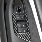 Car Carbon Fiber Window Glass Lift Decorative Sticker for Audi A6L / A7 2019-, Right Drive, Window Glass Lift, Right Drive