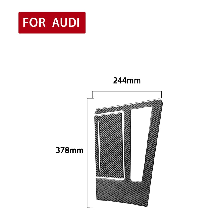Car Carbon Fiber Gear Panel Decorative Sticker for Audi A6L / A7 2019-, Right Drive, Gear Panel, Right Drive