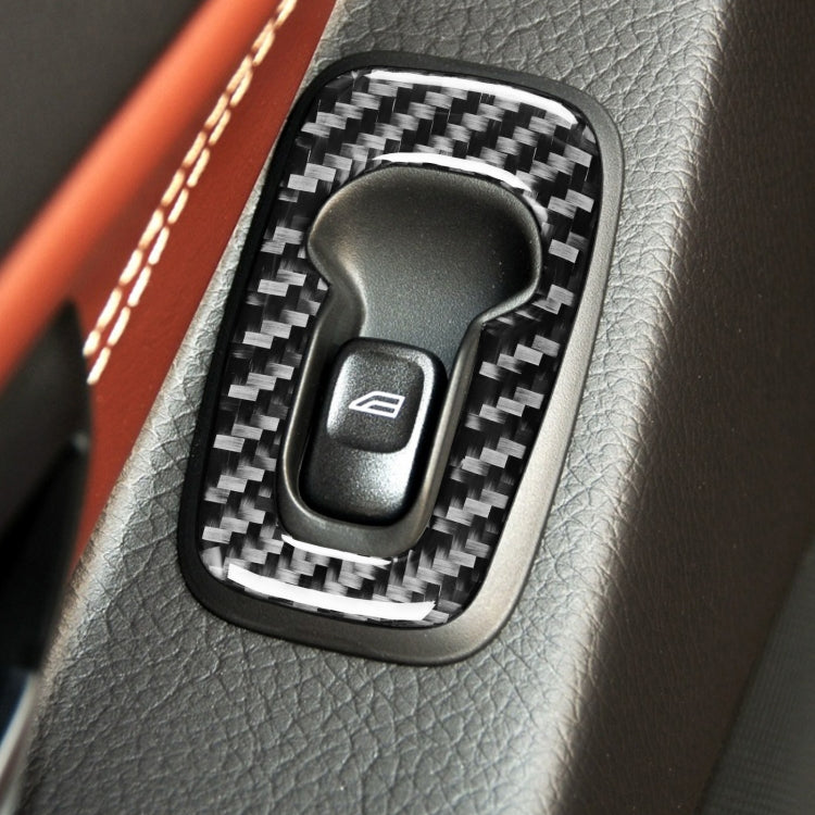 4 in 1 Car Carbon Fiber Door Set B Decorative Sticker for Volvo XC90 2003-2014, Left Drive, Door Set B, Left Drive