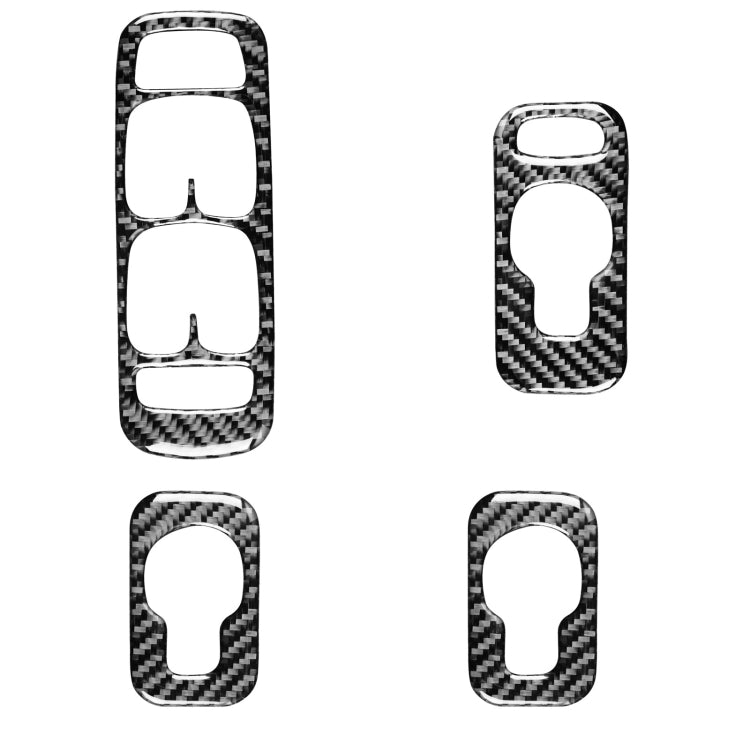 4 in 1 Car Carbon Fiber Door Set A Decorative Sticker for Volvo XC90 2003-2014, Left Drive, Door Set A, Left Drive