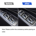 Car Carbon Fiber Window Lift B Decorative Sticker for Volvo XC90 2008-2014, Right Drive, Window Lift B, Right Drive