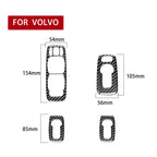 Car Carbon Fiber Window Lift B Decorative Sticker for Volvo XC90 2008-2014, Left Drive, Window Lift B, Left Drive