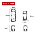 Car Carbon Fiber Window Lift A Decorative Sticker for Volvo XC90 2003-2007, Left Drive, Window Lift A, Left Drive