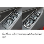 Car Carbon Fiber Window Lift A Decorative Sticker for Volvo XC90 2003-2007, Left Drive, Window Lift A, Left Drive