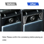 Car Carbon Fiber Rear Control Panel Decorative Sticker for Volvo XC90 2003-2014, Left and Right Drive Universal, Rear Control Panel