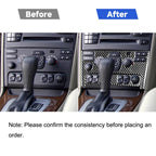Car Carbon Fiber Air Conditioning Panel A Decorative Sticker for Volvo XC90 2003-2014, Left and Right Drive Universal, Air Conditioning Panel A
