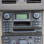 Car Carbon Fiber CD Panel Decorative Sticker for Volvo XC90 2003-2014, Left and Right Drive Universal, CD Panel