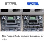 Car Carbon Fiber CD Panel Decorative Sticker for Volvo XC90 2003-2014, Left and Right Drive Universal, CD Panel
