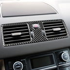 Car Carbon Fiber Central Air Outlet Decorative Sticker for Volvo XC90 2003-2014, Left and Right Drive Universal, Central Air Outlet