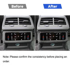 Car Carbon Fiber Rear Air Conditioning Frame Sticker for Audi A6L / A7 2019-, Left and Right Drive Universal, Rear Air Conditioning Frame
