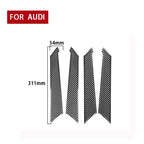 Car Carbon Fiber Door Panel Decorative Sticker for Audi A6L / A7 2019-, Left and Right Drive Universal, Door Panel