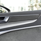 Car Carbon Fiber Door Panel Decorative Sticker for Audi A6L / A7 2019-, Left and Right Drive Universal, Door Panel