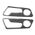 Car Carbon Fiber Seat Adjustment Panel Decorative Sticker for Audi A6L / A7 2019-, Left and Right Drive Universal, Seat Adjustment Panel