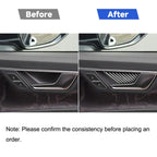 Car Carbon Fiber Inner Door Bowl Decorative Sticker for Audi A6L / A7 2019-, Left and Right Drive Universal, Inner Door Bowl