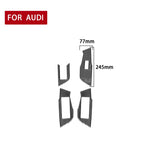 Car Carbon Fiber Window Glass Lift Decorative Sticker for Audi A6L / A7 2019-, Left Drive, Window Glass Lift, Left Drive