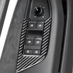 Car Carbon Fiber Window Glass Lift Decorative Sticker for Audi A6L / A7 2019-, Left Drive, Window Glass Lift, Left Drive