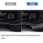Car Carbon Fiber Dashboard Decorative Sticker for Audi A6L / A7 2019-, Left and Right Drive Universal, Dashboard