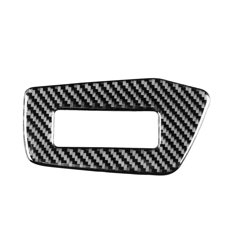 Car Carbon Fiber Headlight Switch Decorative Sticker for Audi A6L / A7 2019-, Left Drive, Headlight Switch