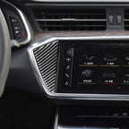 Car Carbon Fiber Central Control Decorative Sticker for Audi A6L / A7 2019-, Left Drive, Central Control