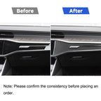 Car Carbon Fiber Central Control Decorative Sticker for Audi A6L / A7 2019-, Left Drive, Central Control