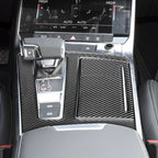 Car Carbon Fiber Gear Panel Decorative Sticker for Audi A6L / A7 2019-, Left Drive, Gear Panel, Left Drive