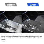 Car Carbon Fiber Gear Panel Decorative Sticker for Audi A6L / A7 2019-, Left Drive, Gear Panel, Left Drive