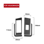 Car Carbon Fiber Glass Lift Panel Decorative Sticker for Volkswagen Beetle 2012-2019, Right Drive, Glass Lift Panel, Right Drive