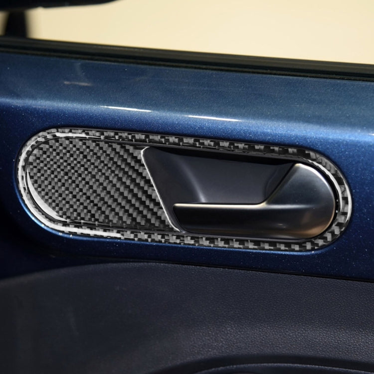 Car Carbon Fiber Door Inside Handle Decorative Sticker for Volkswagen Beetle 2012-2019, Left Drive, Door Inside Handle, Left Drive
