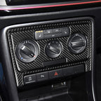 Car Carbon Fiber Air Conditioning CD Panel Decorative Sticker for Volkswagen Beetle 2012-2019, Left and Right Drive Universal, Air Conditioning CD Panel