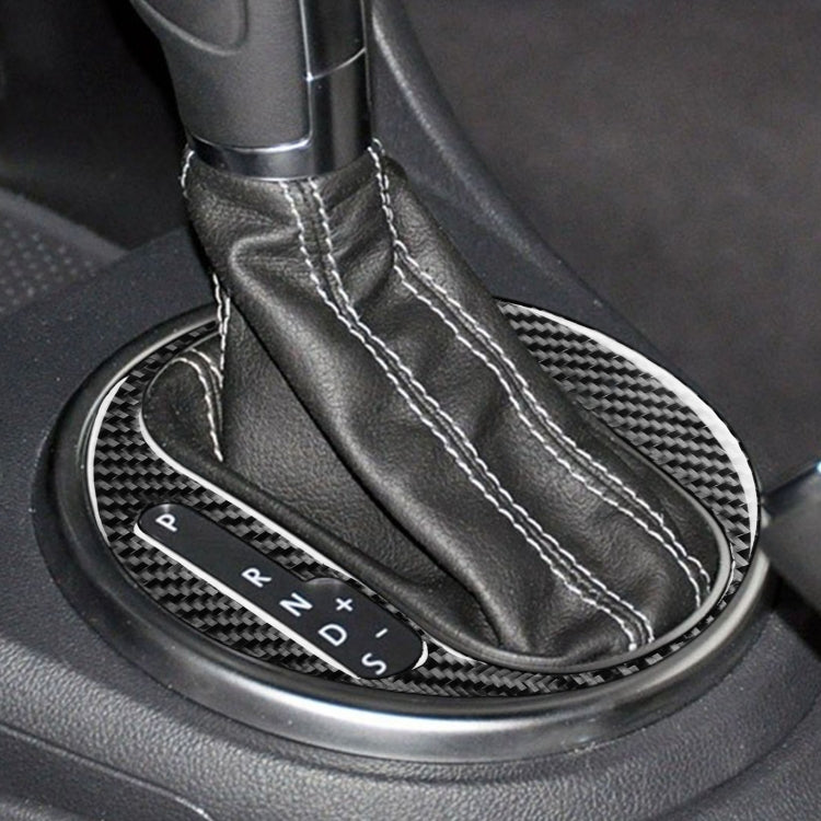 Car Carbon Fiber Gear Panel Inside Frame Decorative Sticker for Volkswagen Beetle 2012-2019, Left Drive, Gear Panel Inside Frame, Left Drive