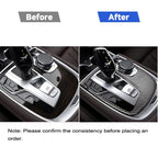 Car Carbon Fiber Central Shift Panel Cover Decorative Sticker for BMW G11 / G12 2016-, Left Drive, Central Shift Panel Cover, Left Drive