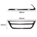 2 in 1 Car Carbon Fiber Air Conditioner CD Control Panel M Performance Decorative Sticker for BMW G01 X3 2018-2020 / G02 X4 2019-2020, Left Drive, 2 in 1 Air Conditioner CD Control Panel