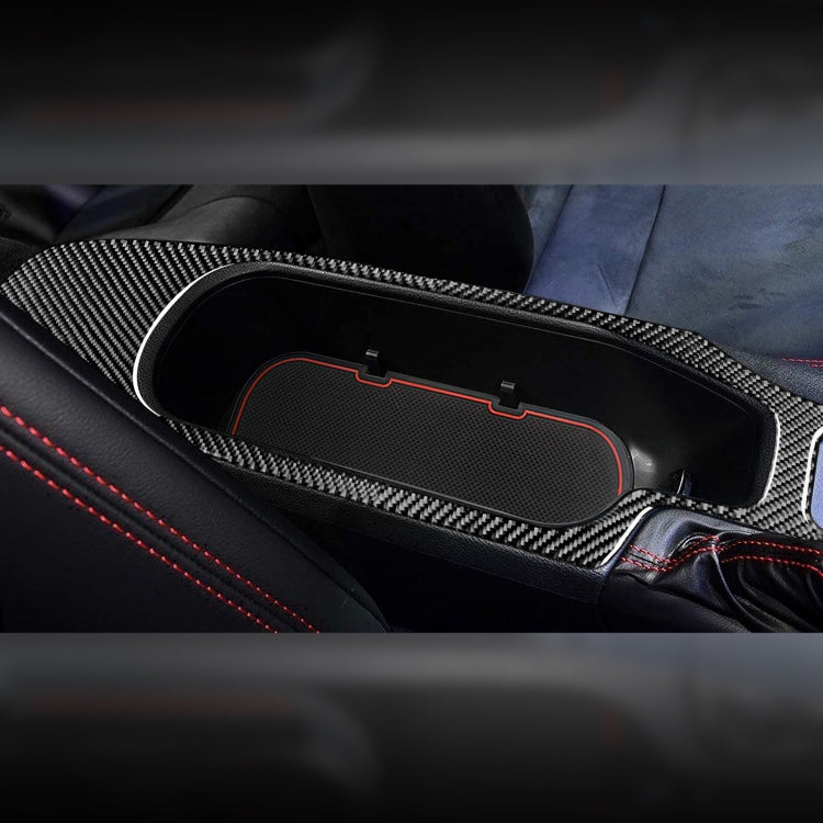 Car Carbon Fiber Central Armrest Panel Decorative Sticker for Subaru BRZ / Toyota 86 2017-2019, Right Drive, Central Armrest Panel, Right Drive