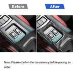 Car Carbon Fiber Central Armrest Panel Decorative Sticker for Subaru BRZ / Toyota 86 2017-2019, Left Drive, Central Armrest Panel, Left Drive