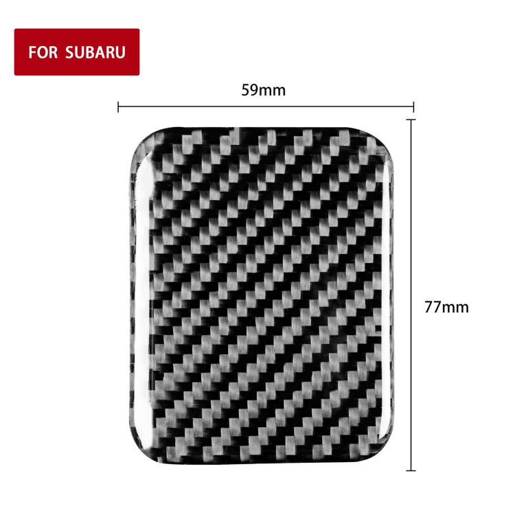 Car Carbon Fiber Storage Box Cover Decorative Sticker for Subaru BRZ / Toyota 86 2017-2019, Left and Right Drive Universal, Storage Box Cover