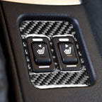 Car Carbon Fiber Seat Heating Button A Decorative Sticker for Subaru BRZ / Toyota 86 2017-2019, Left and Right Drive Universal, Seat Heating Button A
