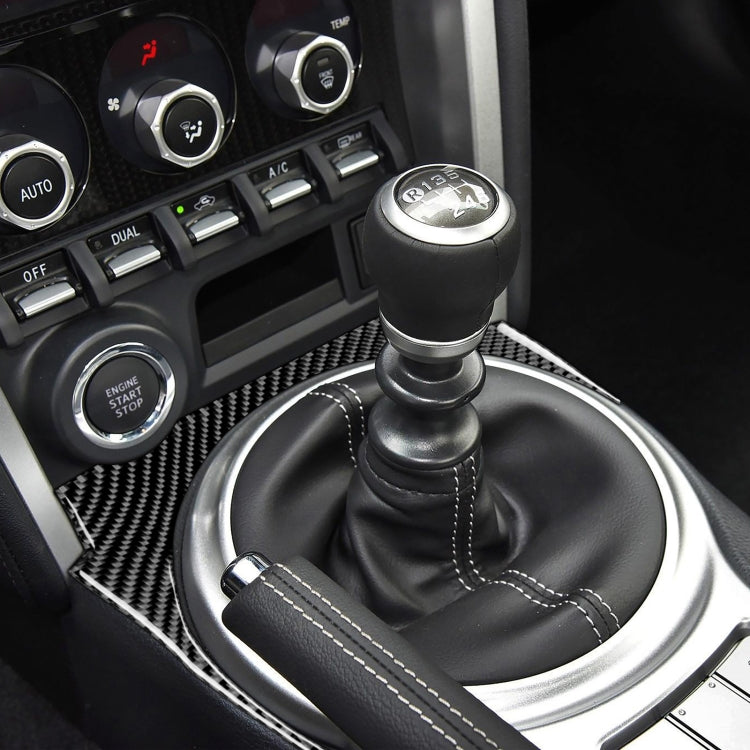 Car Carbon Fiber Gear Decorative Sticker for Subaru BRZ / Toyota 86 2017-2019, Left Drive, Gear, Left Drive