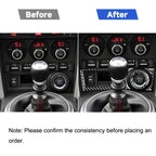 3 in 1 Car Carbon Fiber Storage Box A Decorative Sticker for Subaru BRZ / Toyota 86 2017-2019, Right Drive, Storage Box A, Right Drive