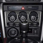 Car Carbon Fiber Air Conditioning Button A Decorative Sticker for Subaru BRZ / Toyota 86 2017-2019, Left and Right Drive Universal, Air Conditioning Button A