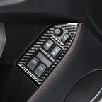 2 in 1 Car Carbon Fiber Window Lift Panel Decorative Sticker for Subaru BRZ / Toyota 86 2017-2019, Left Drive, Window Lift Panel, Left Drive