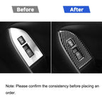 2 in 1 Car Carbon Fiber Window Lift Panel Decorative Sticker for Subaru BRZ / Toyota 86 2017-2019, Left Drive, Window Lift Panel, Left Drive