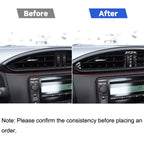 3 in 1 Car Carbon Fiber Central Air Outlet Decorative Sticker for Subaru BRZ / Toyota 86 2017-2019, Left and Right Drive Universal, Central Air Outlet