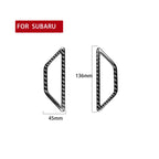 2 in 1 Car Carbon Fiber Two Sides Air Outlet Decorative Sticker for Subaru BRZ / Toyota 86 2017-2019, Left and Right Drive Universal, Two Sides Air Outlet