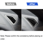 2 in 1 Car Carbon Fiber Two Sides Air Outlet Decorative Sticker for Subaru BRZ / Toyota 86 2017-2019, Left and Right Drive Universal, Two Sides Air Outlet