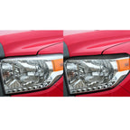2 PCS / Set Carbon Fiber Car Headlight Eyebrow Decorative Sticker for Toyota Tundra 2014-2018, Left Right Driving, Headlight Eyebrow