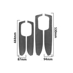 4 PCS / Set Carbon Fiber Car Door Armrest Panel Decorative Sticker for Toyota Tundra 2014-2018, Left Right Driving, Door Armrest Panel