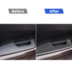 4 PCS / Set Carbon Fiber Car Door Armrest Panel Decorative Sticker for Toyota Tundra 2014-2018, Left Right Driving, Door Armrest Panel