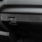 3 PCS / Set Carbon Fiber Car Co-pilot Glove Box Decorative Sticker for Toyota Tundra 2014-2018, Left Driving, Co-pilot Glove Box, Left Driving